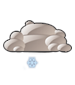 Molnigt med snöbyar Molnigt med snöbyar